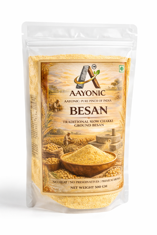 AAYONIC Slow Chakki Ground Besan