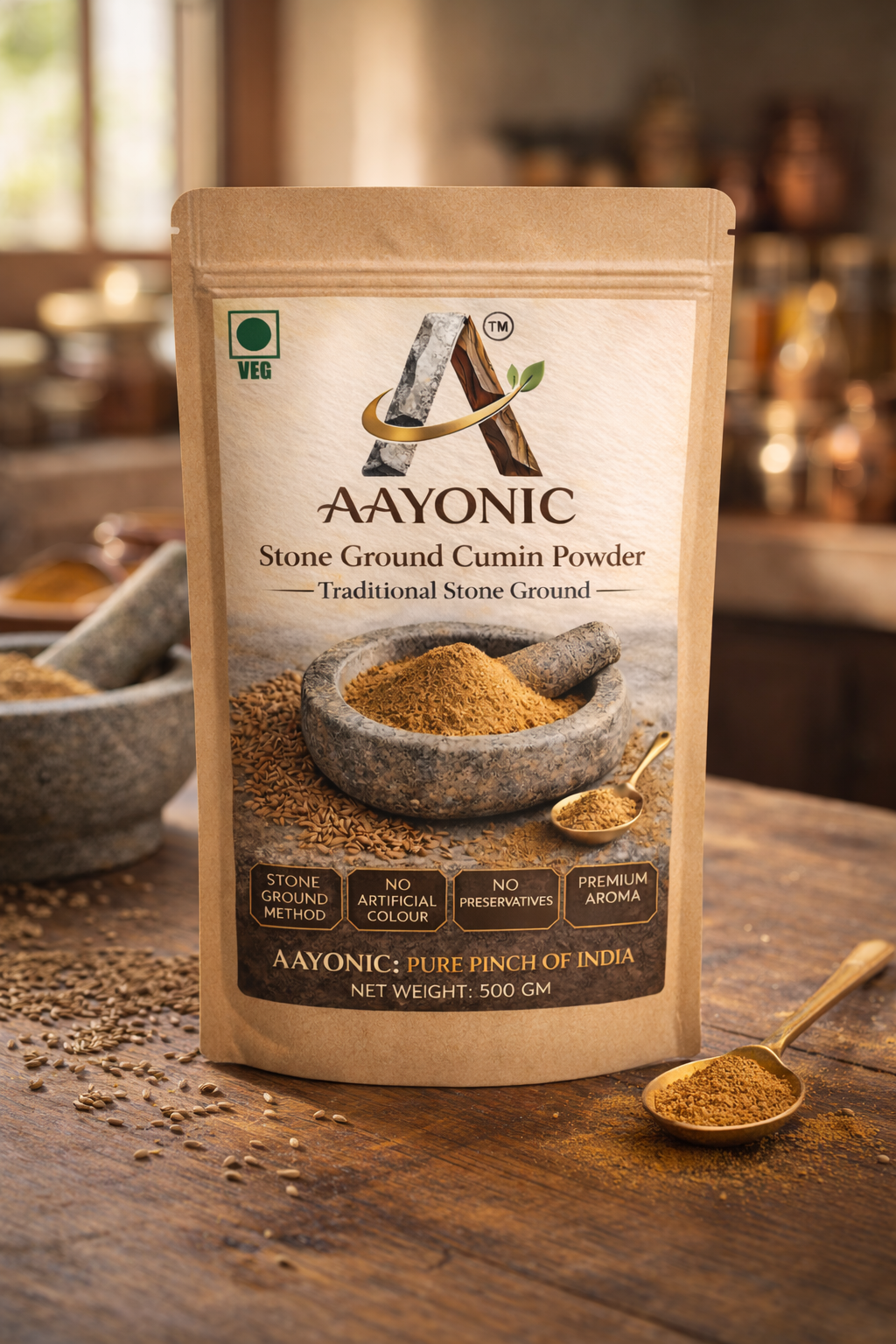 AAYONIC Stone Ground Cumin Powder
