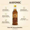 AAYONIC Wood Cold Pressed Mustard Oil — Kachi Ghani | Black Mustard Oil | A1 Grade Mustard Seeds