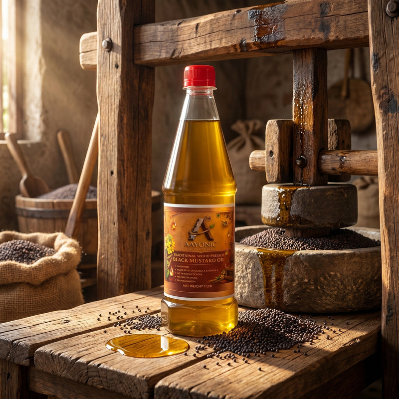 wood pressed mustard oil india